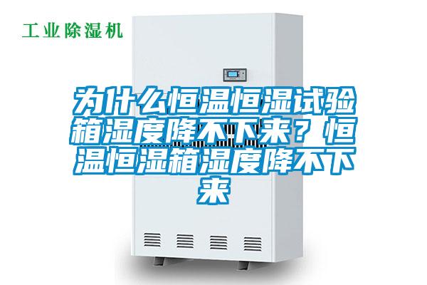 為什么恒溫恒濕試驗箱濕度降不下來？恒溫恒濕箱濕度降不下來